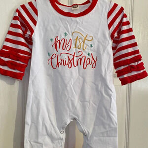 Boutique My First Christmas Romper
